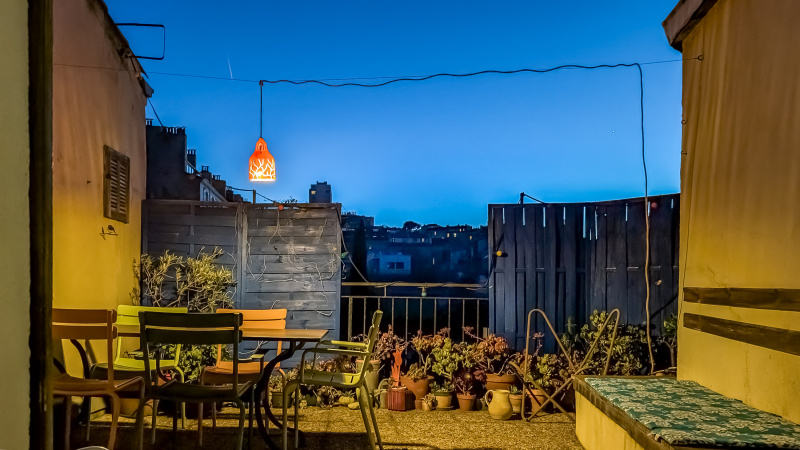 Terrasse de nuit